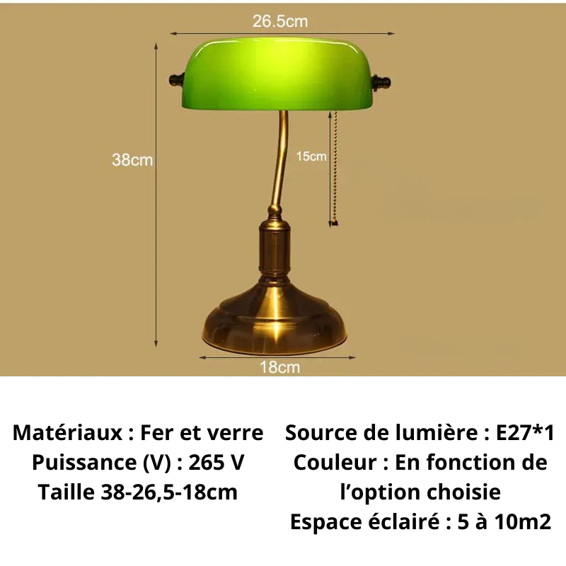 Lampe de banquier