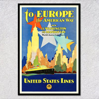 Affiche voyage vintage