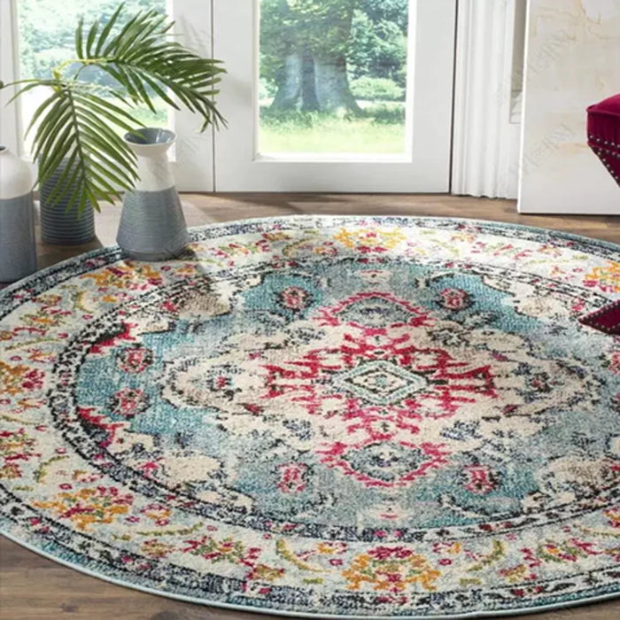 Tapis rond vintage