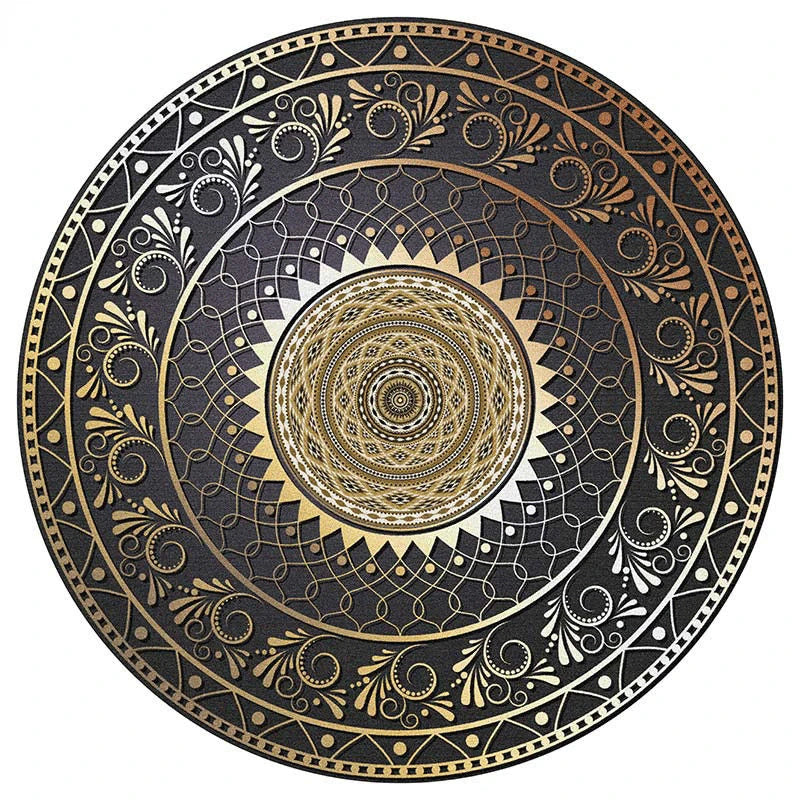 Tapis rond vintage