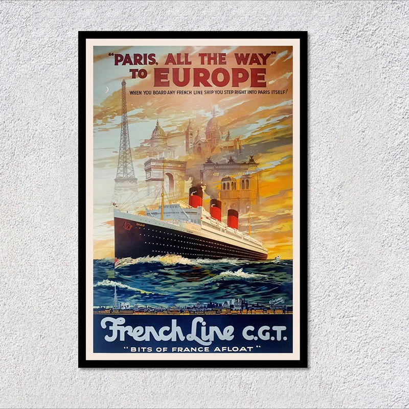 Affiche voyage vintage