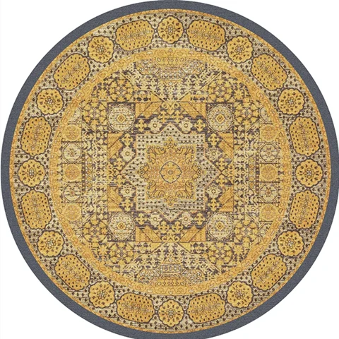 Tapis rond vintage