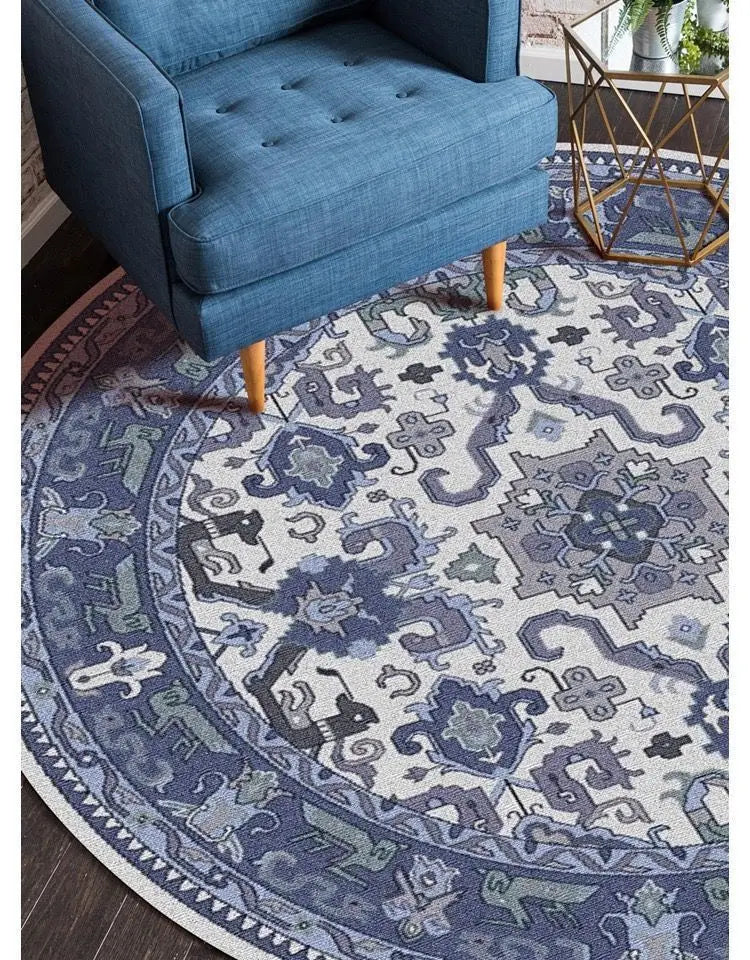 Tapis rond vintage