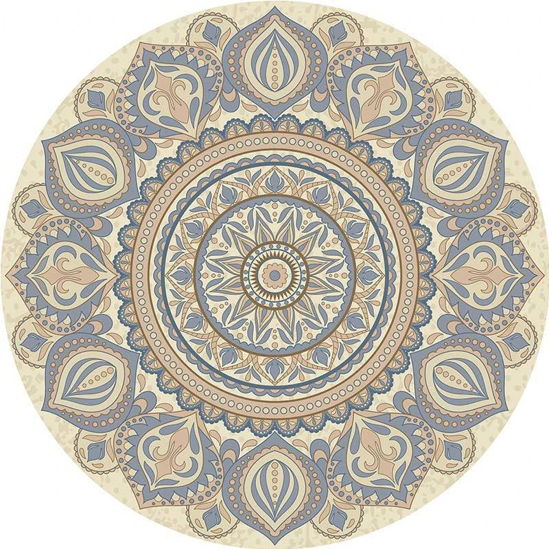 Tapis rond vintage