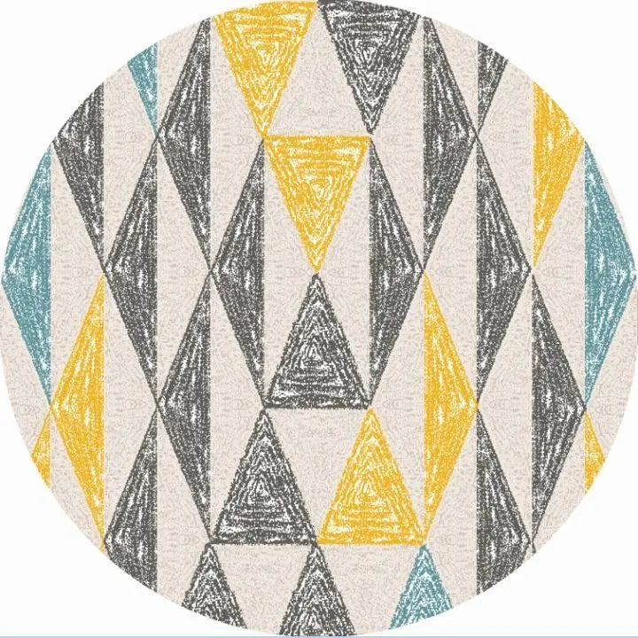 Tapis rond vintage