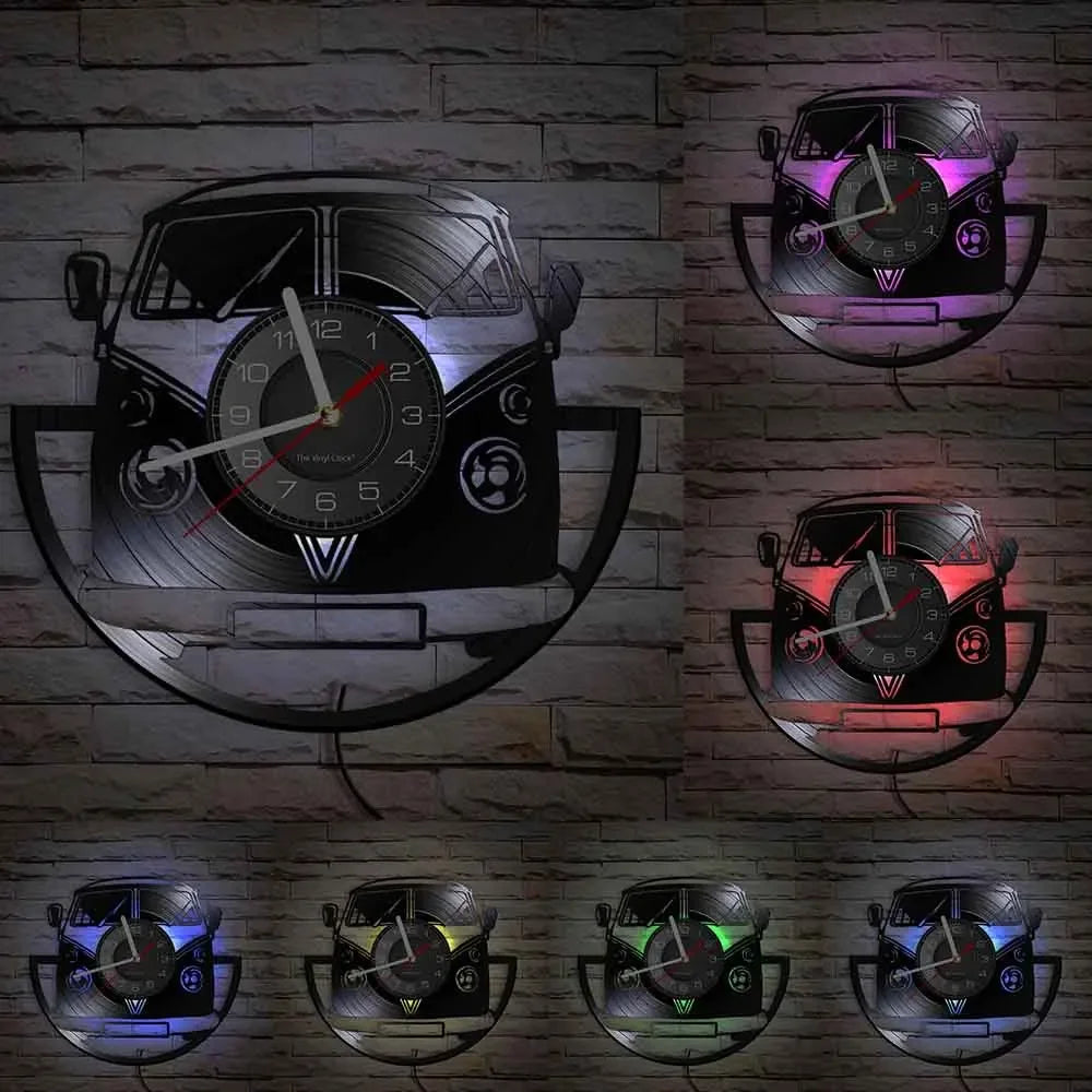 Horloge murale à led