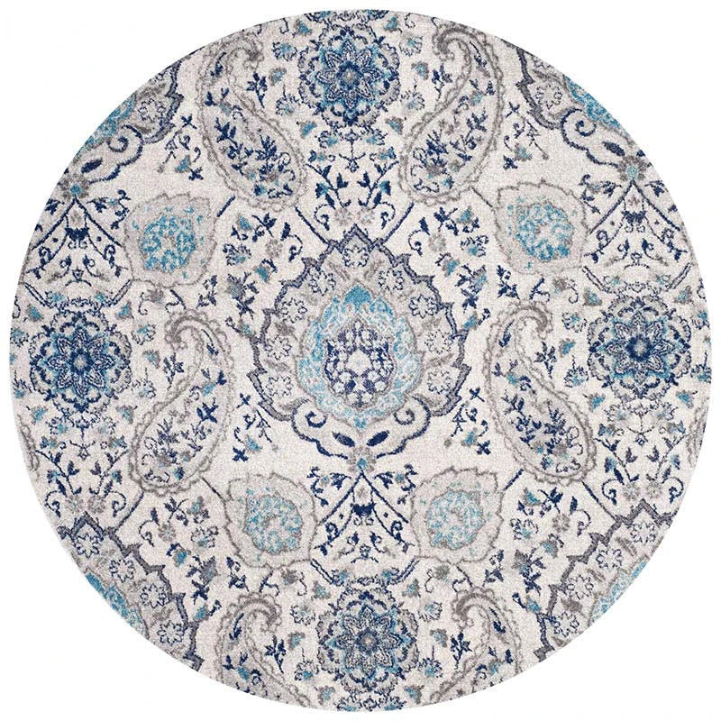 Tapis rond vintage