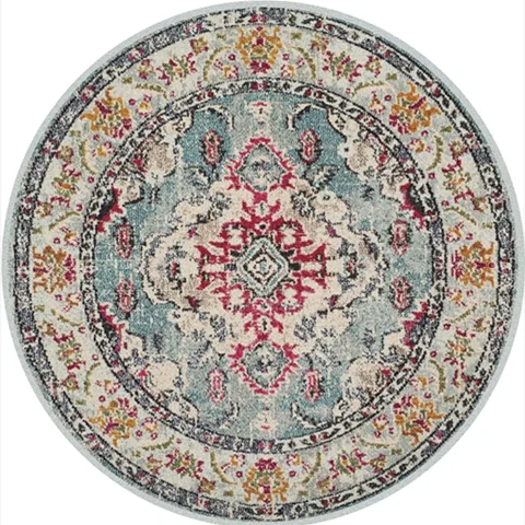 Tapis rond vintage