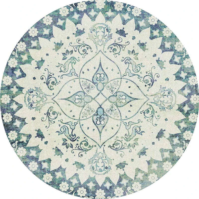 Tapis rond vintage