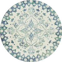 Tapis rond vintage