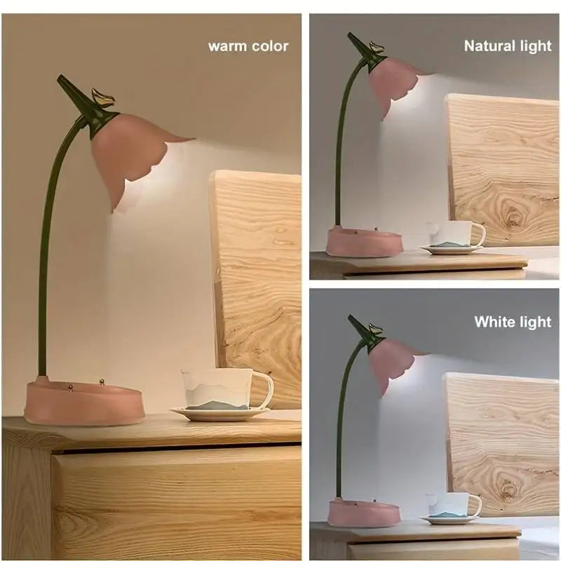 Lampe fleur vintage