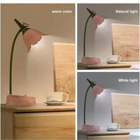 Lampe fleur vintage