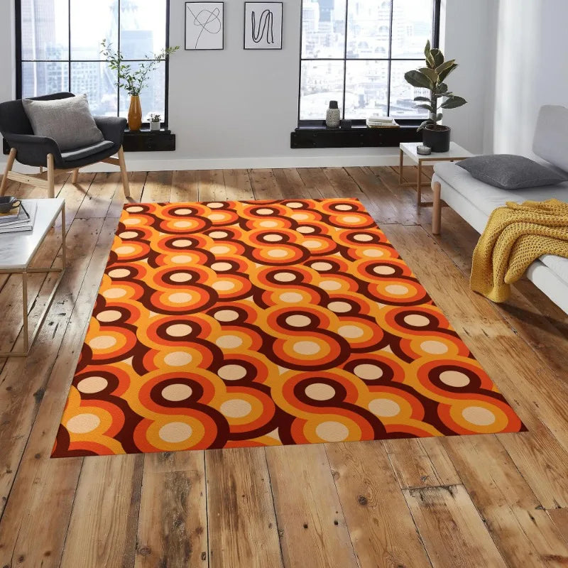 Tapis orange vintage