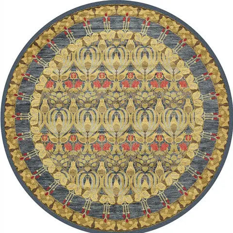 Tapis rond vintage