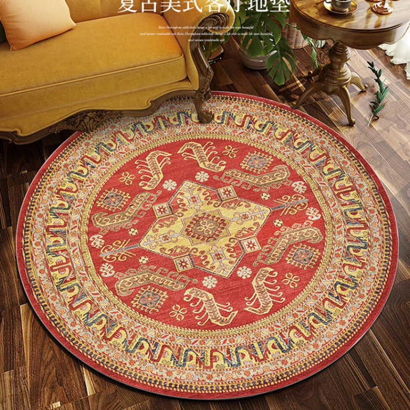 Tapis rond vintage