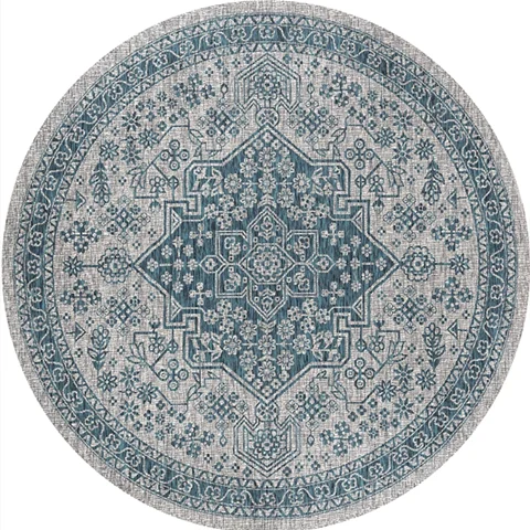 Tapis rond vintage