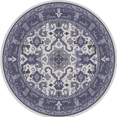 Tapis rond vintage