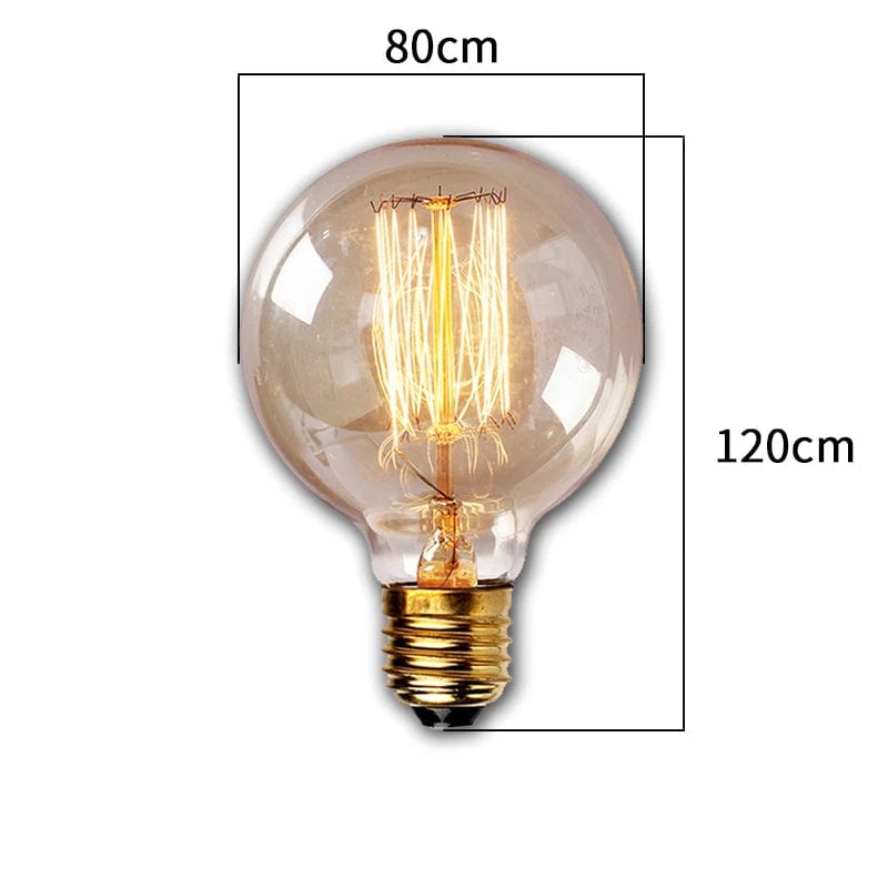 Ampoule vintage ronde E27 filament guirlande