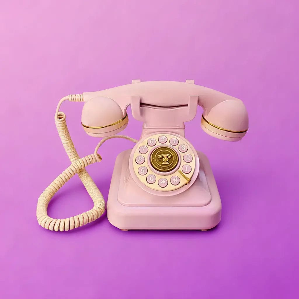 Téléphone à cadran violet