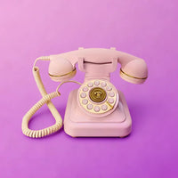 Téléphone à cadran violet