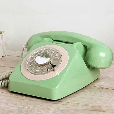 Téléphone fixe vintage compatible box - Vert